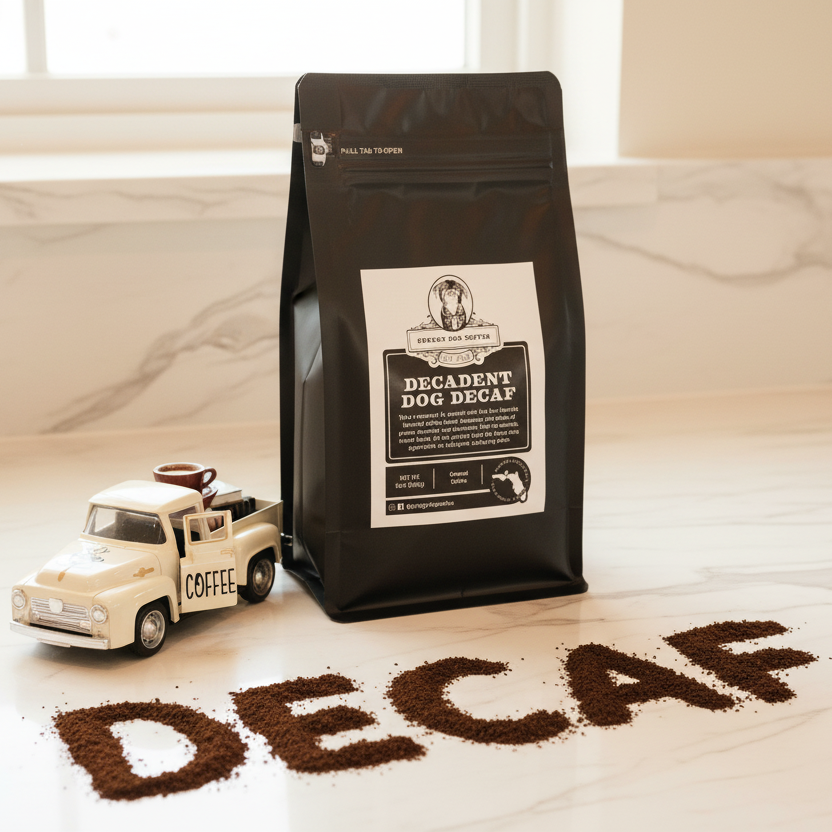 Second Chance - Decaf Decadent Dog Medium Roast 12oz Ground Coffee