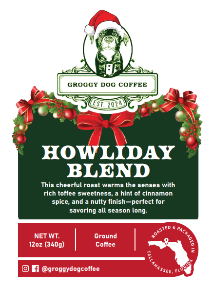 Howliday Blend, Medium Roast Seasonal 12oz Ground Coffee