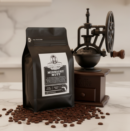 Whole Bean Midnight Mutt Dark Roast 12oz Coffee