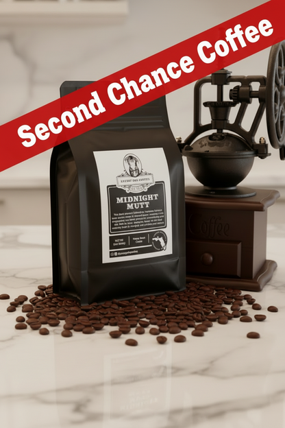 Second Chance - Whole Bean Midnight Mutt Dark Roast 12oz Coffee
