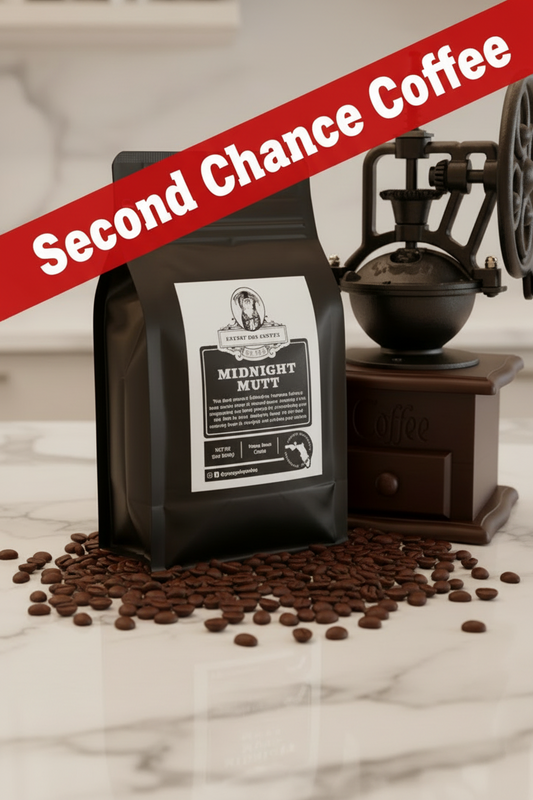 Second Chance - Whole Bean Midnight Mutt Dark Roast 12oz Coffee