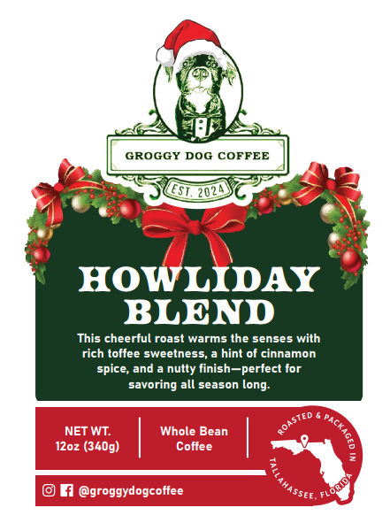 Whole Bean Howliday Blend Christmas Gift Bundle