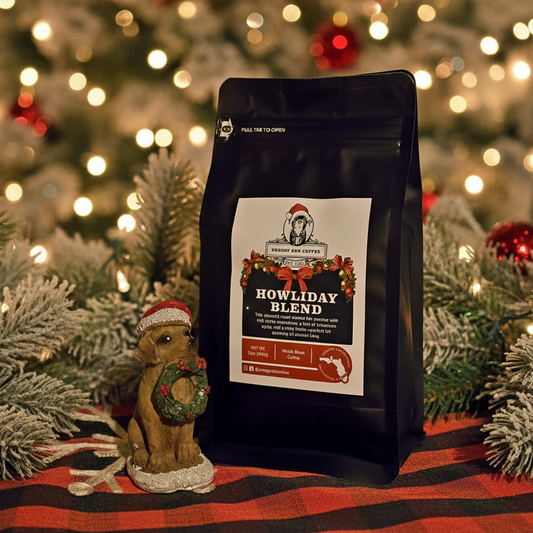 Whole Bean Howliday Blend, Medium Roast Seasonal 12oz Coffee